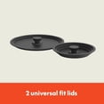 thumbnail image 7 of bella 9 Piece Ceramic Nonstick Cookware Set, Fits-anywhere, Stackable Design, Cool Touch Handles, Black, 7 of 7