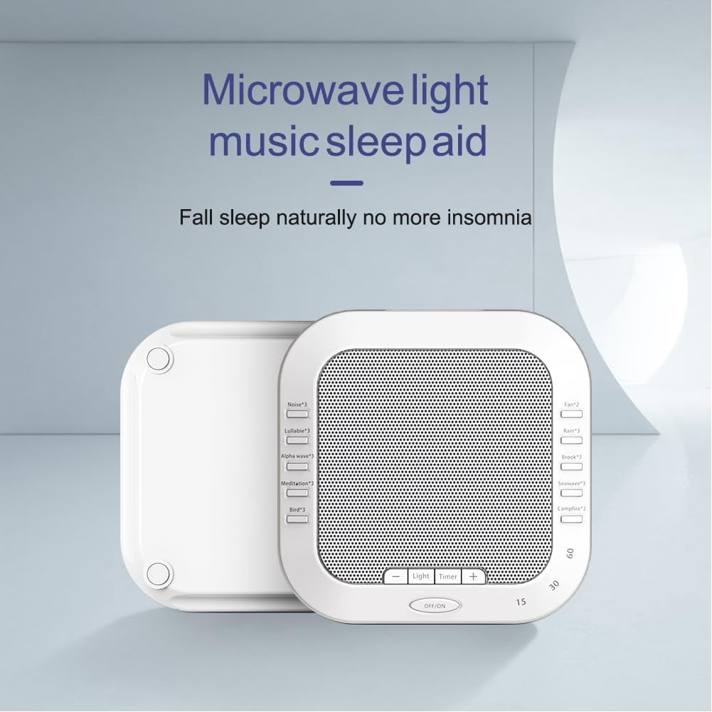 Ora Sound Machine Solfeggio Frequencies, White Noise Sound Machine with 28 Soothing Sounds, Three Timing Modes, Soft Night Light for Meditation, Yoga, Sleeping (1Pcs, 1)