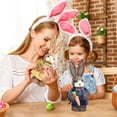 thumbnail image 5 of AZXY Straw Easter Bunny Decoration, Rustic Country Rabbit Figurine with Carrot for Spring Home, Indoor-Outdoor Easter Holiday Party & Mantel, Thoughtful Gift for Shelf & Garden Styling, 5 of 6
