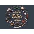 thumbnail image 4 of Decorative Design Awesome Father Banner Vintage Elements for Father's Day Dad Celebration Gift, 4 of 8