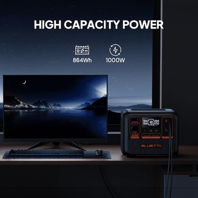 BLUETTI AC70P 1000W 864Wh Portable Power Station | Generator for Camping,  Home Backup & Outage - Walmart.com