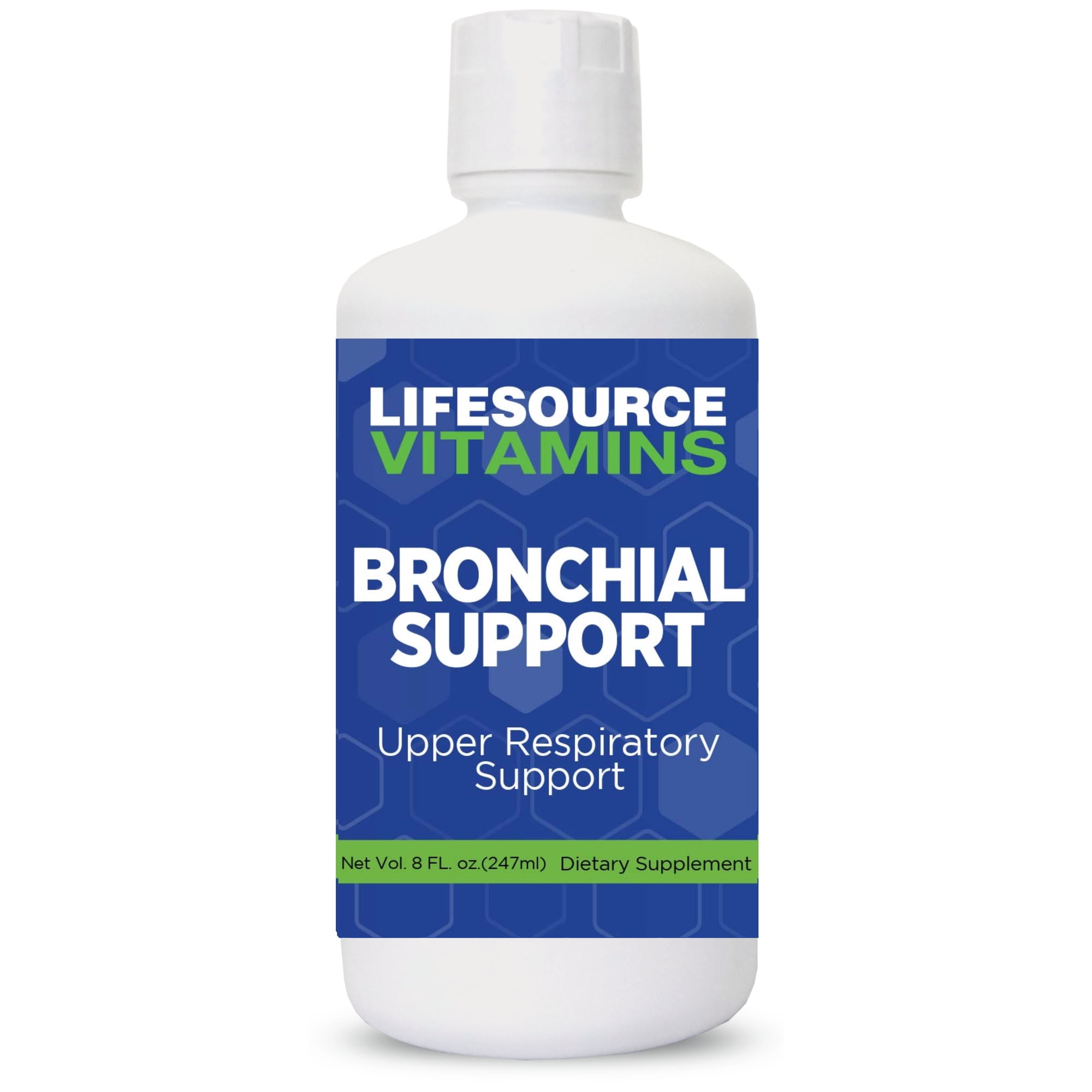 LifeSource Vitamins Bronchial Support Liquid – Bronchial Wellness, Throat & Lung – 8 oz, 48 Servings