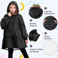 thumbnail image 2 of Sudadera Cobija con Capucha niños y niñas, Sudadera Cobija Multifuncional, con Bolsillos Grandes, Manta con Capucha Cálida y Acogedora, Unitalla, Regalos para niños, 2 of 3