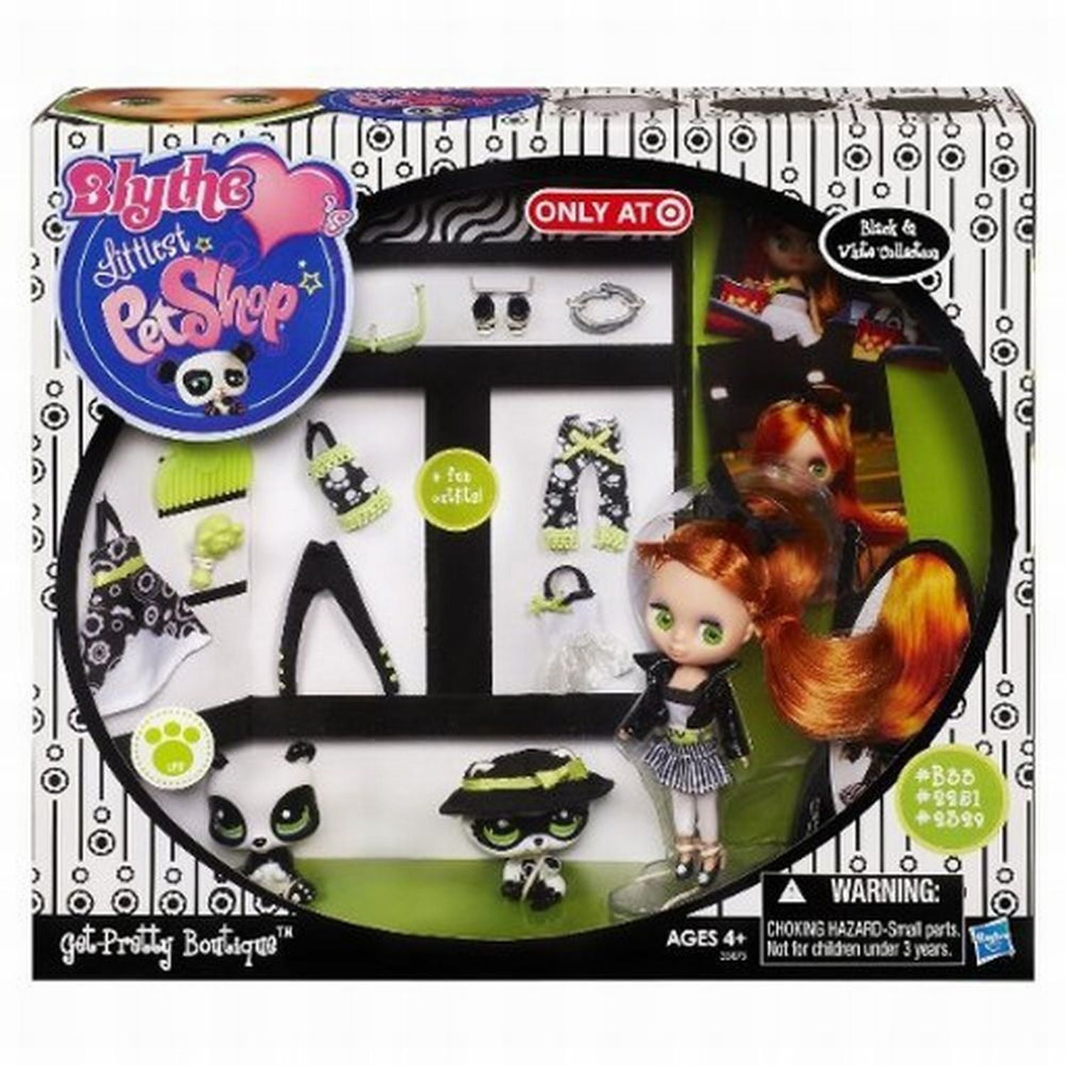 Littlest Pet Shop Get Pretty Boutique Blythe Doll, 2 Pets, 4 Outfits