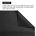 thumbnail image 4 of Uxcell Pack of 10 Pearlescent Film Flower Wrapping Paper 22.8x22.8 Inch Waterproof Black, 4 of 7