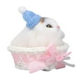 thumbnail image 2 of Lovely Simulation Cat Comfortable Feel Rabbit Fur Cat Stuffed Animal with Sound for Kids Toy Car Decoration, 2 of 6