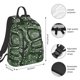 thumbnail image 2 of Disketp Green Snakeskin Mochila Ligera e Impermeable, Mochila de Día Resistente para Viajes, Senderismo y Uso Diario para Hombre y Mujer, 2 of 7