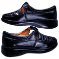 thumbnail image 4 of Huarache Piel Borrego Enco Footwear Cómodo Huarache para Pie Descanso Confort N04 Negro, 4 of 6