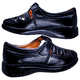 thumbnail image 4 of Huarache Piel Borrego Enco Footwear Cómodo Huarache para Pie Descanso Confort N04 Negro, 4 of 6
