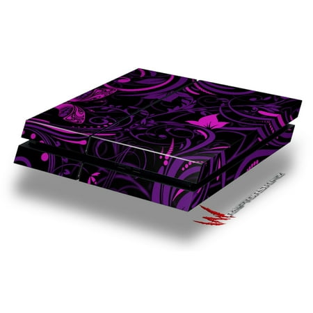 Twisted Garden Purple and Hot Pink - Decal Style Skin fits original PS4 Gaming Console by