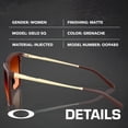 thumbnail image 2 of Oakley OO9480 Sielo SQ Rectangle Shaped Non-Polarized Sunglasses for Women - Includes Official Eyewear Kit - Matte Grenache Frame with Prizm Brown Gradient Lens, 2 of 5