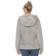 thumbnail image 3 of White Mark Women's Hooded Sherpa Jacket, 3 of 6