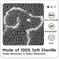 thumbnail image 5 of Softlife Chenille Dog Doormats Indoor Entrance,Pet Indoor Door Mats Washable for Mud Entry Indoor Doormat With Dog Paws Prints,24"x36",Gray, 5 of 7