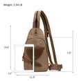 thumbnail image 3 of KL928 Canvas Sling Bag for Men Crossbody Backpack Shoulder Casual Rucksack Unisex Casual Bag, 3 of 6