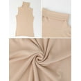 thumbnail image 6 of MANIFIQUE Women Sleeveless Mock Turtleneck Tank Tops Slim Fit Stretchy Layer Tee Shirts, 6 of 7