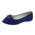 thumbnail image 2 of DYTTDG Women's Vintage Knit Flats | Bowknot Detail On Shallow Toe Casual Shoes for Daily Wear, Walking & Vocation, 2 of 6