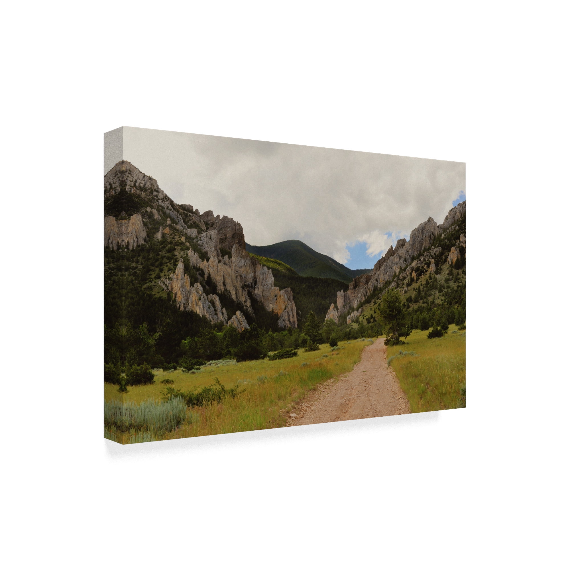 Trademark Fine Art 'Bear tooth Mountains' Canvas Art by Amanda Smith