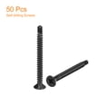 thumbnail image 3 of #6 x 1-1/2" Tornillos para metal, paquete de 50, tornillos de cabeza plana de acero inoxidable 410, 3 of 5