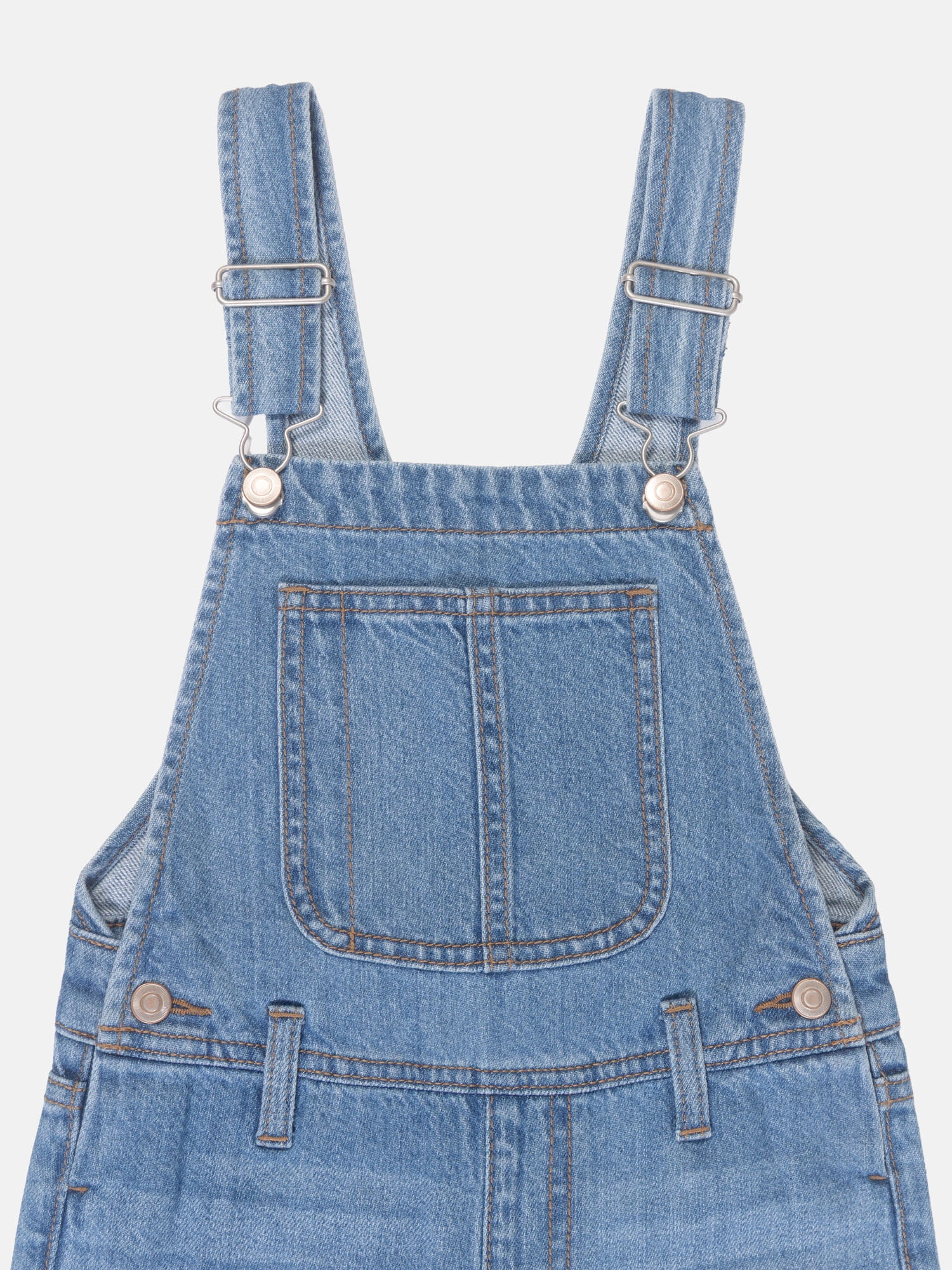 Wonder Nation Girls Denim Overall, Sizes 4-18