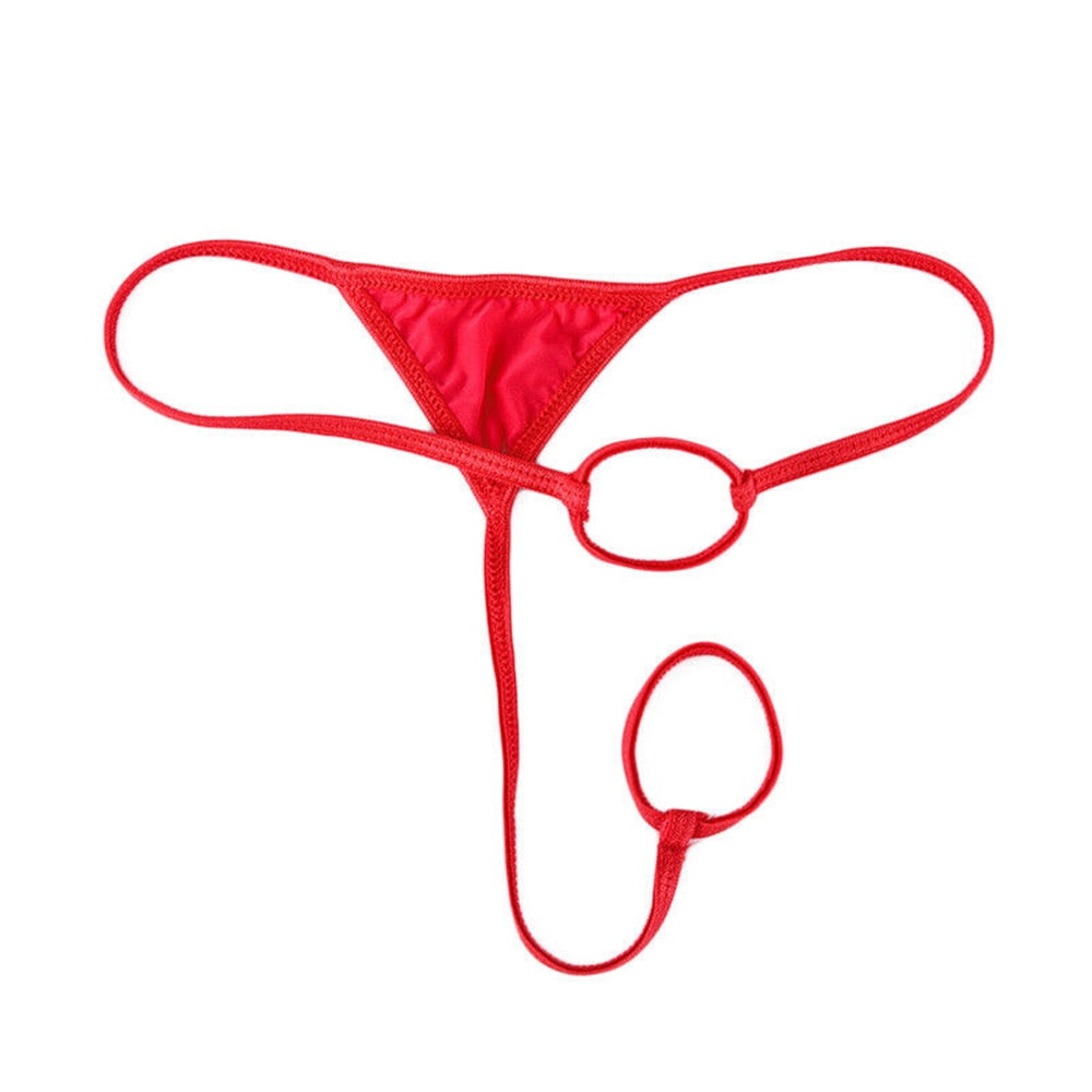 UHUSE Men's Micro Mini Gstring Thong Bulge Pouch Panties Underwear T