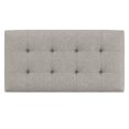 thumbnail image 6 of Cosmopolitan 34 in. W Rectangle Storage Ottoman in Cloud Gray Linen Look Fabric, 6 of 13