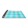 thumbnail image 2 of Ahgly Company Indoor Rectangle Checkered Light Blue Modern Area Rugs, 6' x 9', 2 of 4