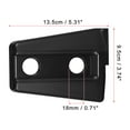 thumbnail image 6 of 2 Pcs Front Engine Hood Hinge Cover Trim Exterior Decoration for Jeep Wrangler JK 2-Door 4-Door 2007-2018 Black, 6 of 6
