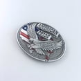 thumbnail image 5 of Enamel Western Eagle Vintage Style Oval Belt Buckle Boucle de ceinture, 5 of 5