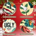 thumbnail image 4 of Festive Sweater Ugly Holiday Party Banner Decorative Design Reindeer Snowman Christmas Gift Background for Christmas Party Festive Gathering Indoor Decor, 4 of 9