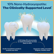 Lumineux 10% Nano-Hydroxyapatite Performance Whitening Toothpaste, Fluoride Free Enamel Care, 3.75oz