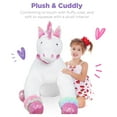 thumbnail image 6 of Best Choice Products 52in Kids Large Plush Unicorn, Life-Size Stuffed Animal Toy w/ Rainbow Details - White Faux Fur, 6 of 8