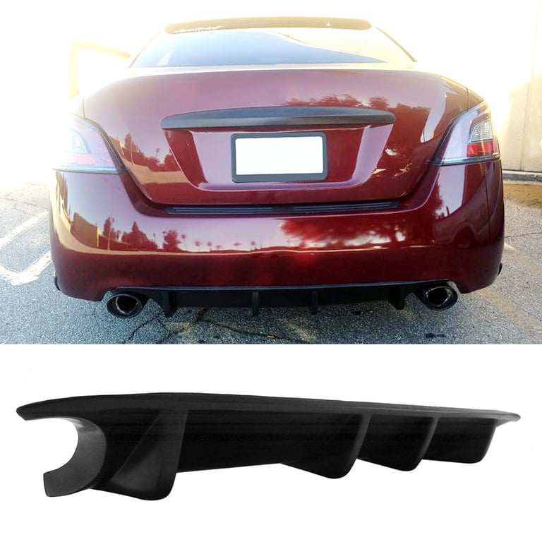 For Nissan Maxima Sedan Carbon Rear Bumper Lip Diffuser Shark Fins Wing For Nissan Maxima Sedan Carbon Rear Bumper Lip Diffuser Shark Fins Wing
