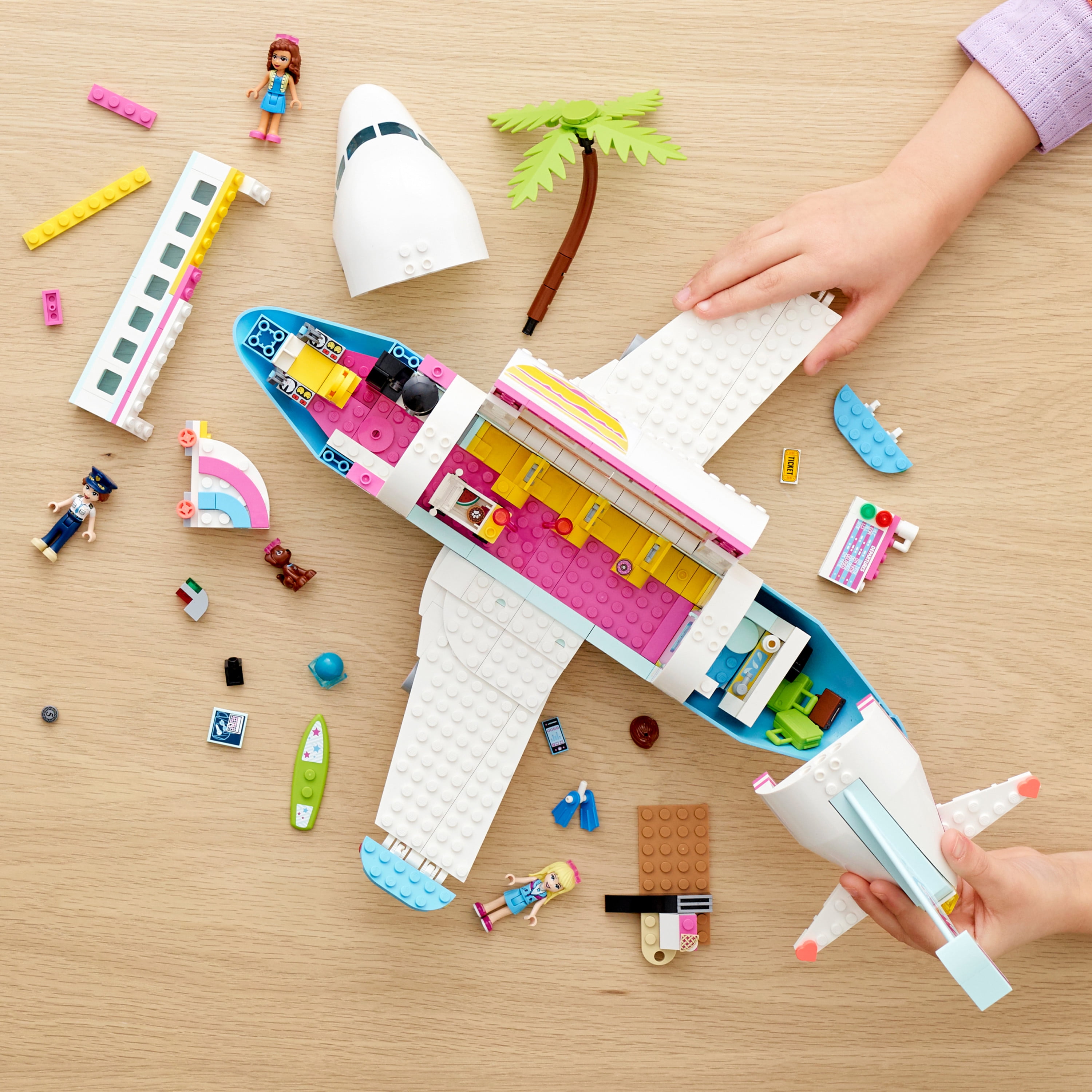 LEGO Friends Heartlake City Airplane 41429 Building Toy Inspires Travel  Story-Making Play Scenarios (574 Pieces) 