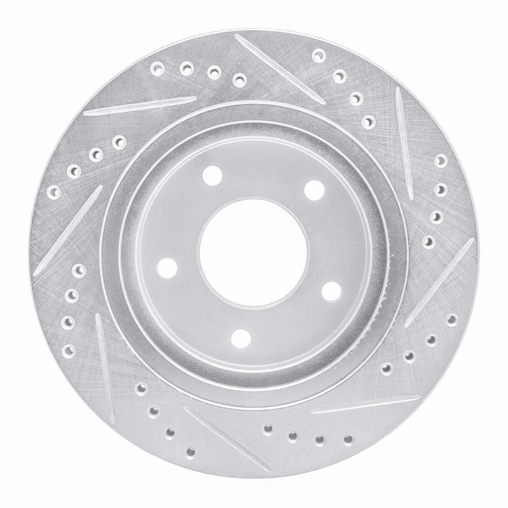 Dynamic Friction Company 631-45007L DFC Brake Rotor - Drilled And Slotted - Silver