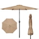 thumbnail image 1 of Sombrilla de patio iPower de 9 pies con inclinación, manivela y tela impermeable, 1 of 7
