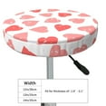 thumbnail image 4 of Naloa Pink Hearts1 Round Bar Stool Cushion Cover 12-14 inch, Fits Kitchen, Office, Restaurant Chairs - 14 inch, 4 of 7