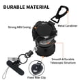 thumbnail image 5 of Ogetok 2 Pack Retractable Keychain with Metal Carabiner Strong 9oz Retraction for Phone Keys ID Badge Multi Function Durable Abs Black, 5 of 7