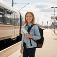 thumbnail image 3 of Forestfish 3-Piece Backpack Set for School,Large Capacity Teen Backpack with Insulated Lunch Bag & Pencil Case,Waterproof with Laptop Compartment & Side Pocket(Solid Color/Black), 3 of 7