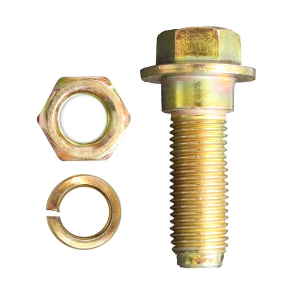Seat Belt Harness Hardware Bolt Sleeved Shoulder Lap Mounting Bolt Washer Nut (PN973, Qty: 2 Sets)