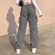 thumbnail image 5 of Pantalones largos para mujer, estilo callejero, diseño moderno, sentido, monos con múltiples bolsillos, cordón elástico, pantalones deportivos de cintura baja Odeerbi  ODB-2, 5 of 9