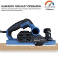 thumbnail image 2 of Riwcyla Electric Planer, 6Amp 710W 17000 Rpm Power Hand Planer, 3,1/4 Inch Cut Width, Dual,dust out System, Dual,handle Design, Blade Protector, 2 Reversible HSS (Installed) Plug 120V, 2 of 5