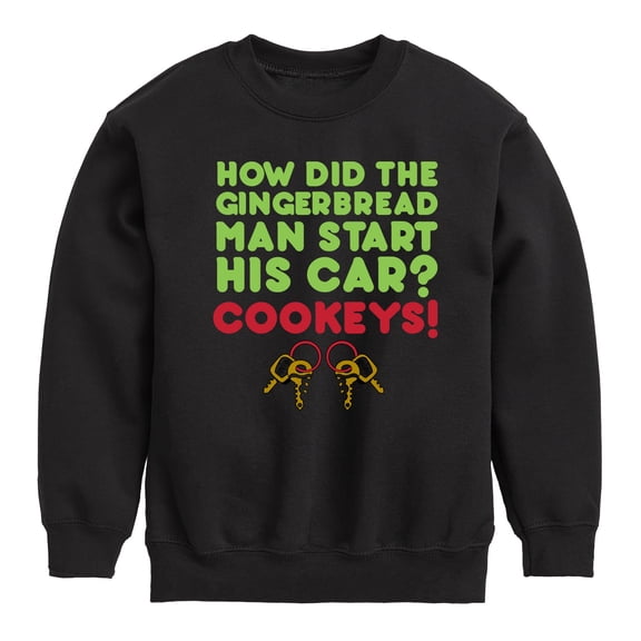 Instant Message - Cookeys Christmas - Toddler & Youth Crewneck Fleece Sweatshirt
