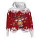 thumbnail image 4 of WILLBEST Sudadera de Mujer con Capucha, Estilo Casual, con Estampado Navideño de Ciervos con Cabeza Grande y Copos de Nieve Cuello Redondo, Manga Larga y Diseño Ligero XX-Grande, 4 of 4