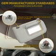 thumbnail image 4 of Dasbecan Right Passenger Sun Visor w/ Light RH For Nissan Sentra 2013-2019 96400-3SG8A, 4 of 8