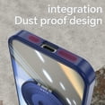 thumbnail image 4 of for iPhone 12 Magnetic Clear Case Compatible with MagSafe, Drop Protection Ultra Slim Shockproof Anti-Scratch Phone Case with Camera Lens Protector Dust-Proof for Men Women - Blue, 4 of 7