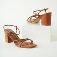 thumbnail image 6 of J. Adams Camila Sandals for Women, Square Open Toe Strappy Mid Block Heels, Elegant & Comfortable, 6 of 7