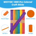 thumbnail image 2 of Paleta de madera con forma de arcoíris Craft Sticks WISYOK, 1000 unidades, 2 of 8