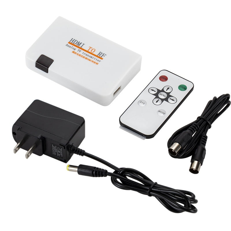 Hdmi To Rf Hd Digital Coaxial Modulator Converter Adapter Analog Tv Transmitter With Remote Control Walmart Com Walmart Com