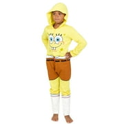 SpongeBob SquarePants Newborn Baby Boys Zip Up Cosplay Costume Coverall Newborn to Big Kid