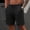 (Casual 141)Black, variant on Mens Shorts Casual Breeches Fashion Summer Pockets Elastic Waist Drawstring Fifth Breathable Short Pants